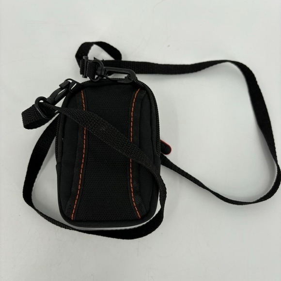 Case Logic Compact Digital Camera Case Crossbody Strap Storage Zip Pocket Black - Picture 5 of 7